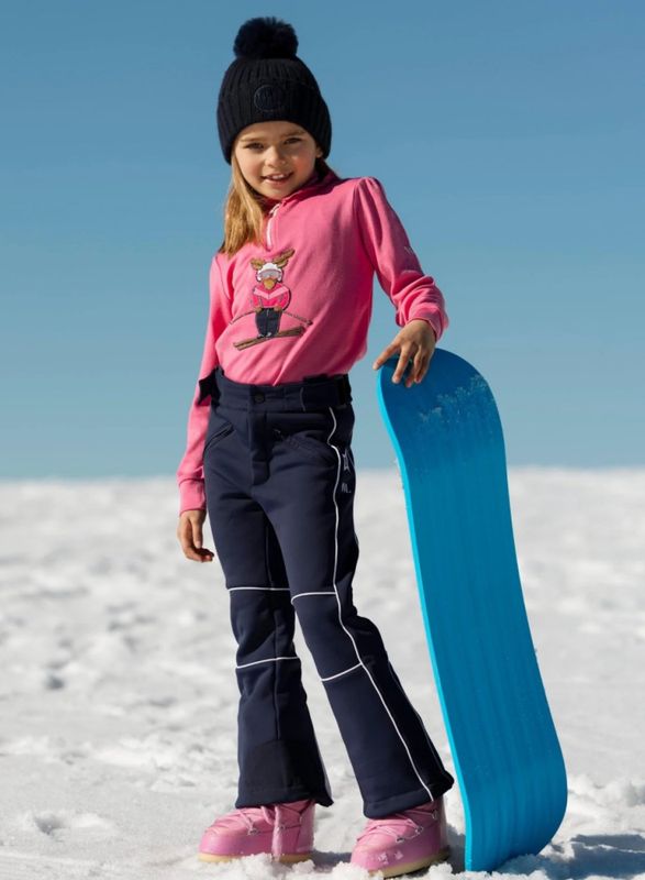 Bukkehøe Wool Ski Pants Girl Blue Ink