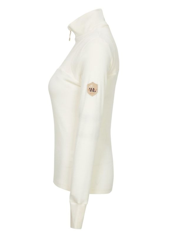 Sirdal Merino Cord Half-Zip Snow White