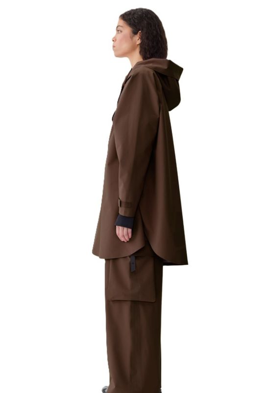 Bergen Poncho Brownstone