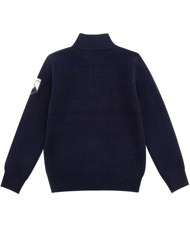 Hemsedal Knitted Half Zip Boy Dark Blue