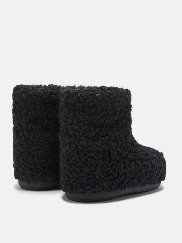 Icon Low Faux Fur Curly Black