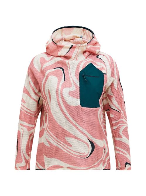 Hovedbilde W Freelight AOP Polartec Alpha Hood Swirl Map
