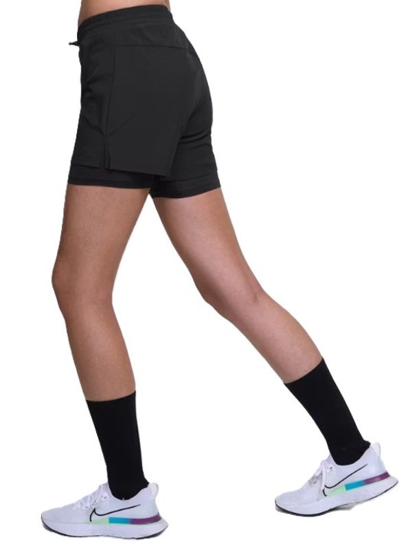 Shorts Run 2 in 1 Wmn Black