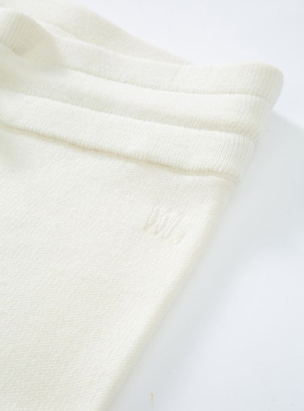 Hemsedal Knitted Flare Pants White Swan