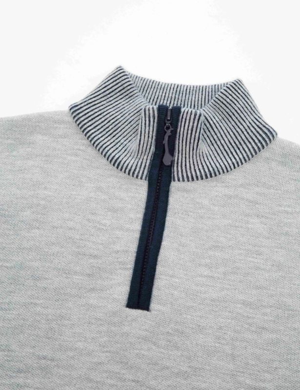 Tydal Knitted Sweater Boy Grey Melange
