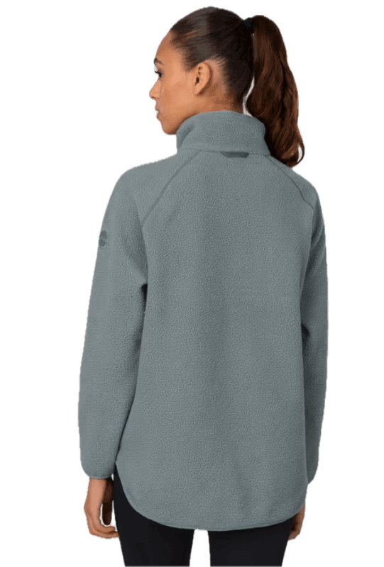 Fusion Pile Oversized Henley Green / Blue