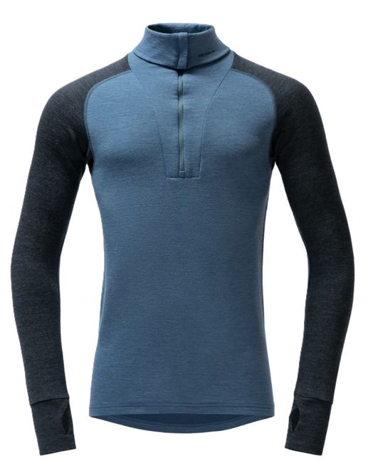 Hovedbilde Expedition Merino Silk Zip Man Berry / Ink
