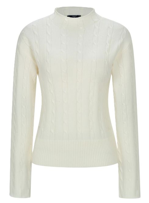 Hovedbilde Bitihorn Knitted Cable Sweater Snow White